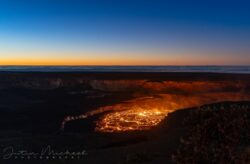 Sunrise over Kilauea Crater