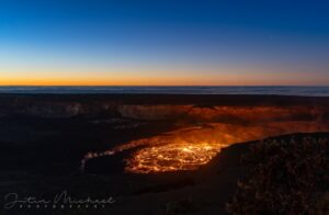 Sunrise over Kilauea Crater